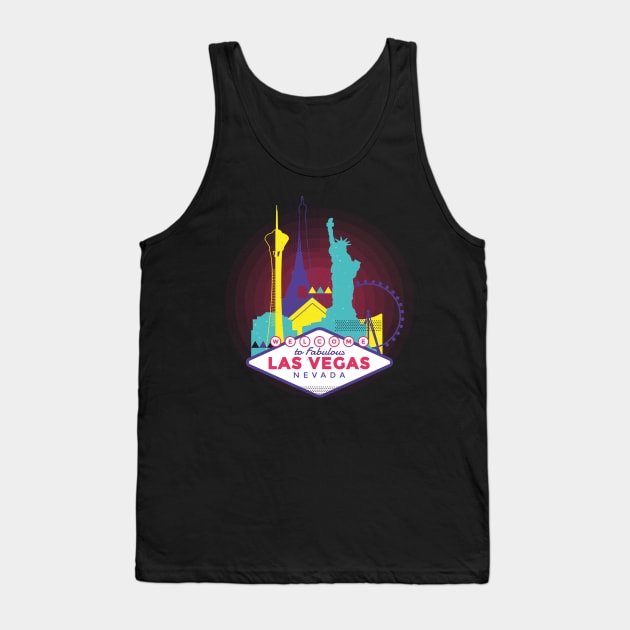 Neon Las Vegas Tank Top by Urban_Vintage